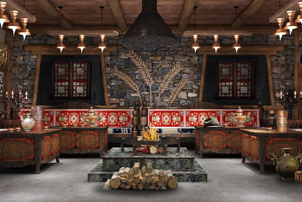 日喀则室内空间设计公司_西藏藏式民宿设计_那曲建筑室内设计