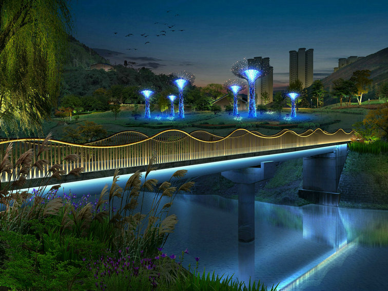 巴中公园景观照明_泸州公园照明设计公司_西昌公园景观照明方案